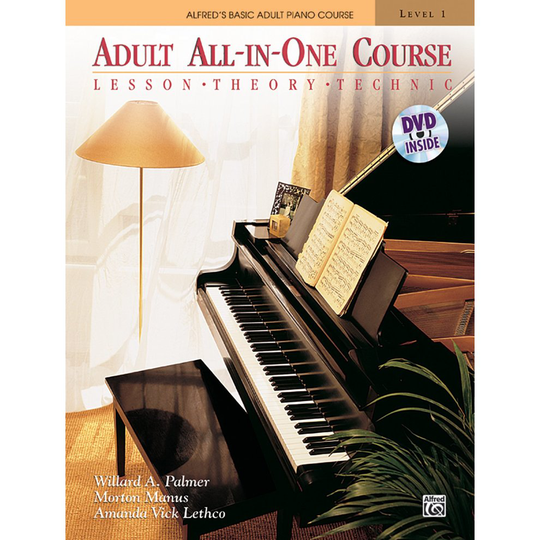 Alfred's Basic Adult All-In-One Course, Level 1: Lesson, Theory, Technic [With DVD] (Alfred's Basic Adult Piano Course)