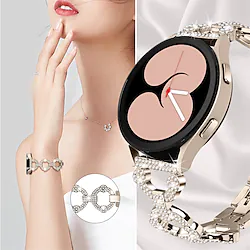 1 pcs Smart Watch Band for Samsung Galaxy Watch 5 40/44MM Watch 5 Pro 45MM Watch 4 Classic 42/46mm Watch 4 40/44mm Watch 3 41mm Watch 42mm 20mm Alloy Smartwatch Strap Adjustable Breathable Shockproof Lightinthebox