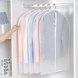 Hanging Garment Bags Clear (24X40 inch/ 5Pcs) Lightweight Clear Suit Bag Full Zipper Dust-Proof Clothes Cover Bags Hanging Garment Bags for Clothes with Closet Storage and Travel Lightinthebox