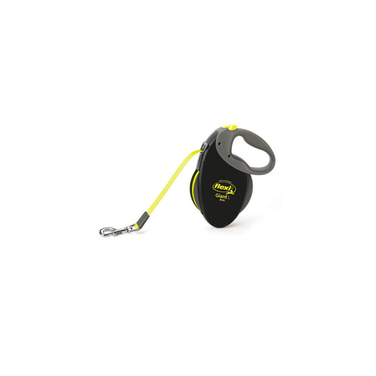 Flexi Neon Giant, Tape Leash, L: 8 M, Black/neon - Dog Lead Retractable Giant - flexi dog lead tape retractable neon giant leash 8m large