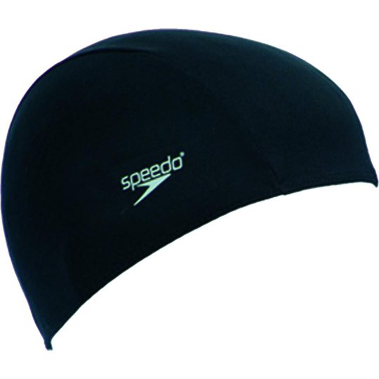 (Junior, Black) Speedo Junior Adult Polyester Swimming Cap - 6 To 14 Years - Various Colours New (2020)