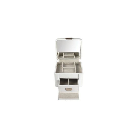 Dulwich Designs jewellery organiser |cream & mink two-tone medium jewellery box