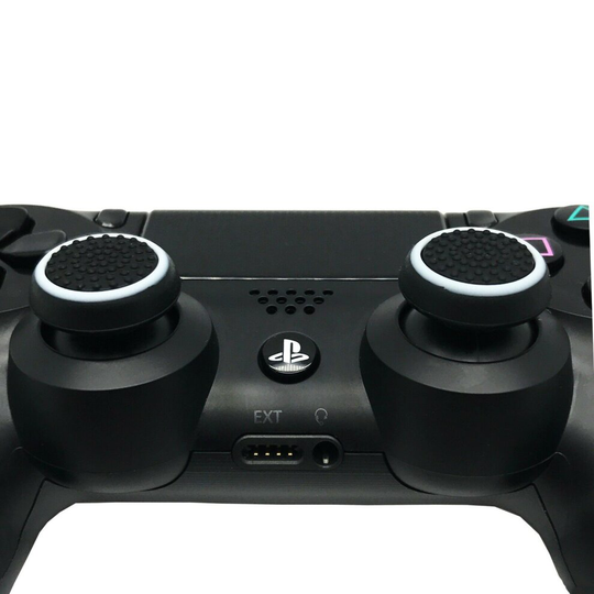 (Black White) 2 x EGP™ Grips Thumb Stick Cover Grip Caps For Sony PS4 Playstation 4 Controller