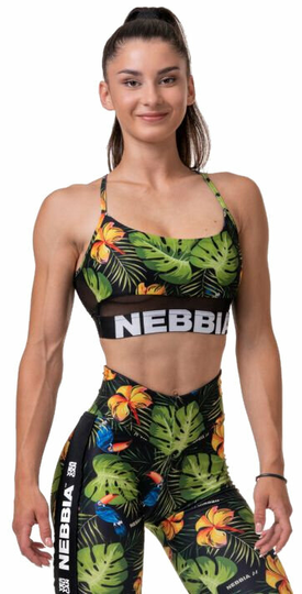 Nebbia Earth Powered Sports Bra Jungle Green XS