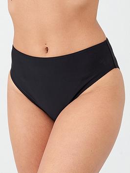 Everyday Shape Enhancing Mid Rise Bikini Brief- Black, Black, Size 26, Women