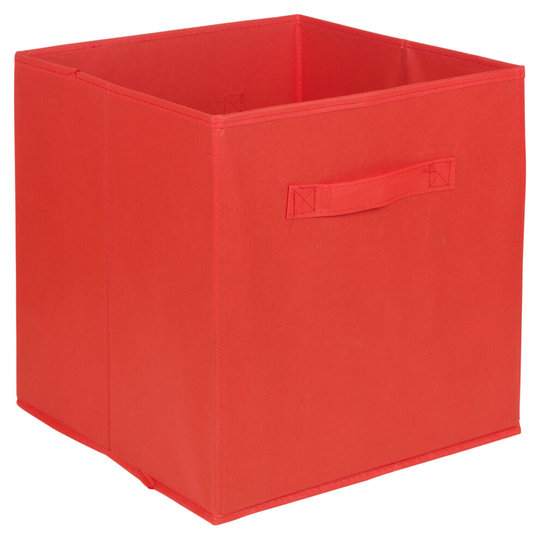 (Red, 1) 1,4, 6 pcs Foldable Fabric Storage Box Cubes Set