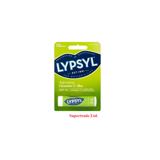 2 Lypsyl Refreshing Cucumber Aloe SPF15 Lip Balm Protectin&Nourishing