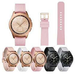 Silicone Strap For Samsung Galaxy Watch Rubber Replacement Bracelet For Galaxy Watch 42mm Active 2 44mm 40mm Gold Buckle Lightinthebox