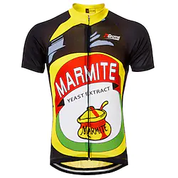 21Grams Men's Cycling Jersey Short Sleeve Bike Jersey Top with 3 Rear Pockets Mountain Bike MTB Breathable Quick Dry Moisture Wicking Back Pocket Black Yellow Retro Novelty Sports Clothing Apparel Lightinthebox
