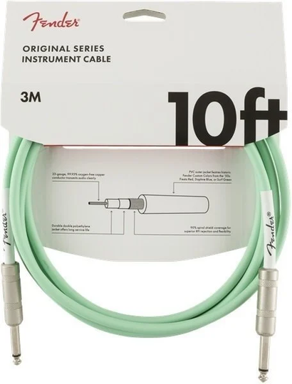Fender Original Series Green 3 m Straight - Straight