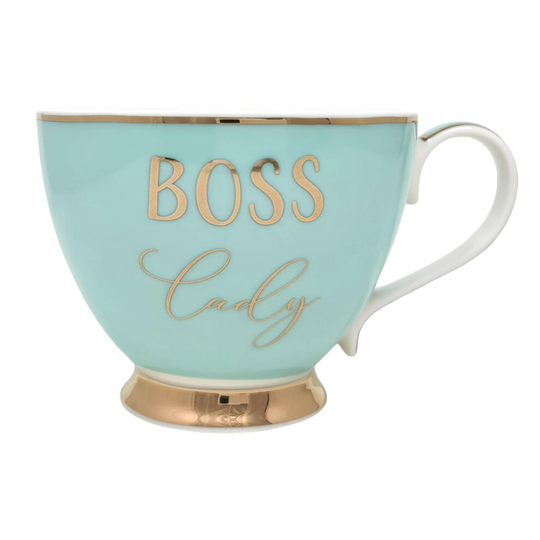 Fine China Large Breakfast Mug - Boss Lady