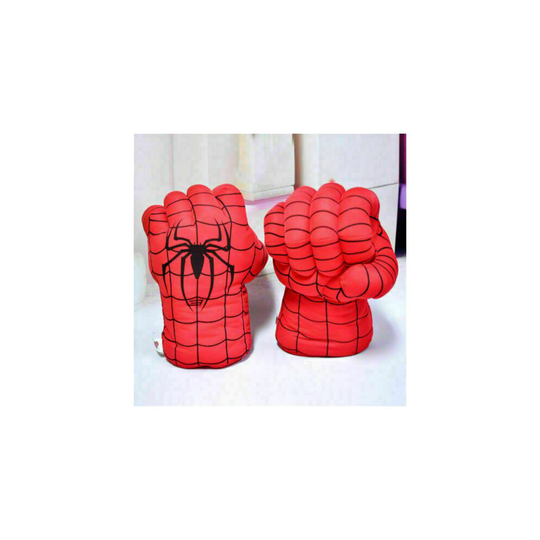 (Spider-Man 1) 1Pair Spider-Man Hulk Plush Gloves Boxing Gloves Cosplay Kids Toys Gift