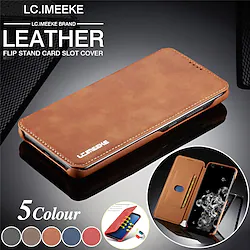 Leather Magnetic Flip Wallet Phone Case for Samsung Galaxy S22 S21 S20 Plus Ultra A72 A52 Card Slot Holder Stand Case With Stand Full Body Protective Lightinthebox