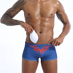 Men's Paded Swimwear Bulge Enhancing Pounch Briefs Push Up Bathing Suit Bottoms Swimming Surfing Beach Water Sports Printed Summer Lightinthebox