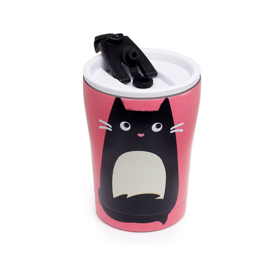 Reusable Stainless Steel Insulated Food & Drinks Cup 300ml - Feline Fine Cat