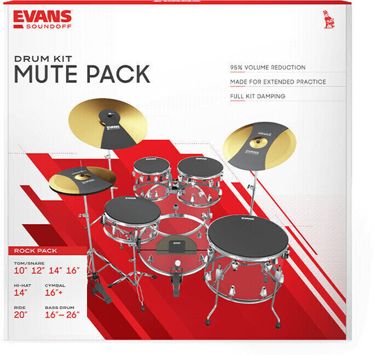 Evans SOSETROCK SoundOff Mute Set Rock