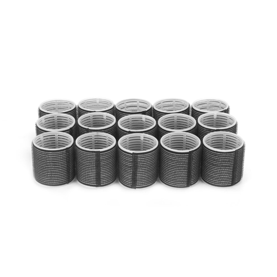 15x HAIR CURLERS Self Grip Cling Rollers Large Bouncy Curling Salon