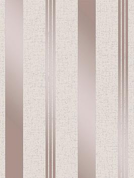 Fine Décor Fine Decor Quartz Stripe Rose Gold Wallpaper