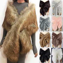 The Great Gatsby Charleston Vintage Roaring 20s 1920s Fall Winter Masquerade Women's Adults' Costume Vintage Cosplay Christmas Party / Evening Shawl Christmas / Washable / Carnival / Fur / # / # Lightinthebox