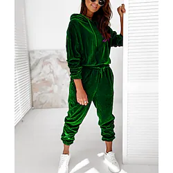 Women's Tracksuit Sweatsuit Sport Athleisure Clothing Suit Long Sleeve Thermal Reflective Warm Breathable Soft Anti-Bacterial Running Jogging Casual Athleisure Activewear Lightinthebox
