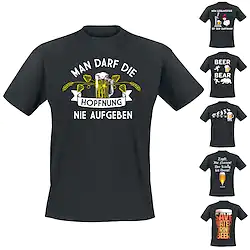 Inspired by letter Beer T-shirt Basic Harajuku Graphic T-shirt For Men's Women's Hot Stamping Poly / Cotton Lightinthebox
