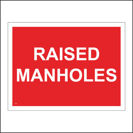 (200 x 150mm - 8 x 6, A - Sticker / Sav - Non-See Through) VE389 Raised Manholes Sign Repairs Resurface Road Ironwork Drain Gully 600mm x 450mm B - Ma