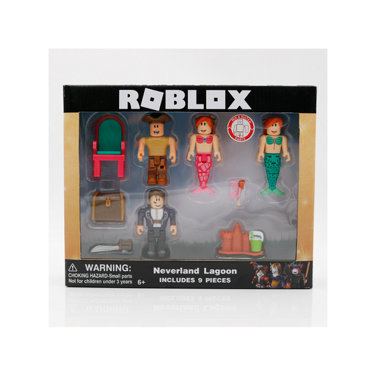 4PCS Roblox Mermaid PVC Action Figure Model Kids Toys Box
