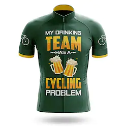 21Grams Men's Cycling Jersey Short Sleeve Bike Top with 3 Rear Pockets Mountain Bike MTB Road Bike Cycling Breathable Quick Dry Moisture Wicking Reflective Strips Green Blue Purple Polyester Spandex Lightinthebox
