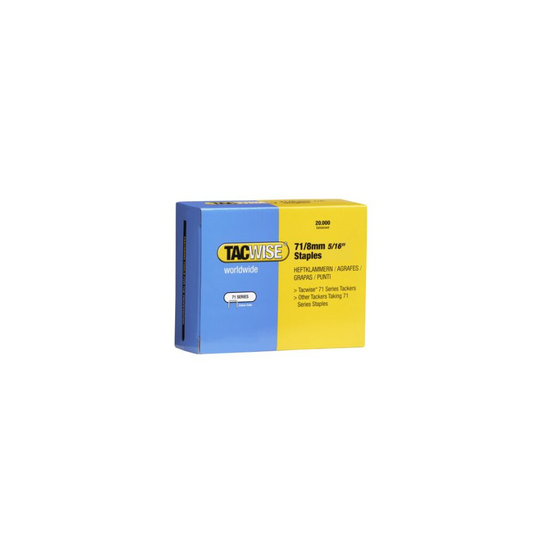 Tacwise Type 71/8mm Staples for Staple Gun - (Box of 20,000)