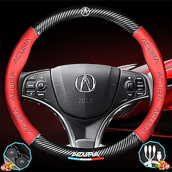 Custom-fit for Acura Car Steering Wheel Cover Leather Nonslip 3D Carbon Fiber Texture Sport Style Wheel Cover for Women Interior Modification for Acura Accessories Lightinthebox