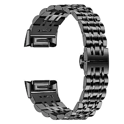 1 pcs Smart Watch Band for Fitbit Charge 5 Fitbit Charge 5 Stainless Steel Smartwatch Strap Business Band Replacement Wristband Lightinthebox