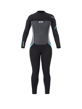 Osprey ORIGIN LADIES LONG WETSUIT (BLACK/BLUE), Black/Blue, Size Xl/38 Inch, Women