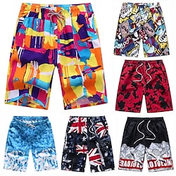Men's Swim Trunks Swim Shorts Board Shorts 5'' Beach Shorts Drawstring Elastic Waist Quick-Dry Breathable Short Casual Daily Beachwear Streetwear Micro-elastic Lightinthebox