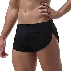 Men's Running Shorts Athletic Shorts Bottoms Athletic Athleisure Ice Silk Breathable Quick Dry Soft Fitness Gym Workout Marathon Sportswear Activewear Solid Colored Black Red Navy Blue Lightinthebox