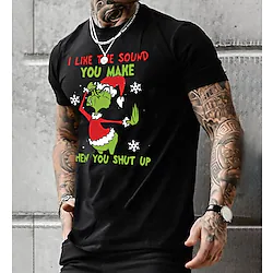 Inspired by Christmas Grinch T-shirt Cartoon Manga Anime Classic Street Style T-shirt For Men's Women's Unisex Adults' 3D Print 100% Polyester Lightinthebox