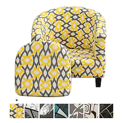 Spandex Club Chair Slipcover Tub Chair Cover Non Slip Furniture Protector with Elastic Bottom Super Soft Couch Cover for Hotel Bar Counter Living Room Lightinthebox