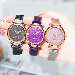 SK Quartz Watch for Women Analog Quartz Stylish Glitter Luxury Sparkle Fashion Creative Stainless Steel Stainless Steel Creative Lightinthebox
