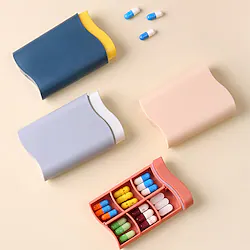 Portable Medicine Pills Box for Travel 7 Days Capsule Packing Box Sealling First Aid Kits Emergency Tablet Storage Box Lightinthebox