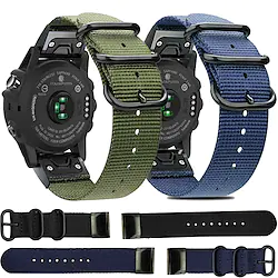 Quick Release Nylon Watch Band for Garmin Fenix 7/6/5/5 Plus Fenix 7X / 6X Pro / 5X / 3/3 HR Forerunner 945/935/745 Instinct 2/2 Solar /Standard 22mm 26mm Replaceable Bracelet Wrist Strap Wristband Lightinthebox
