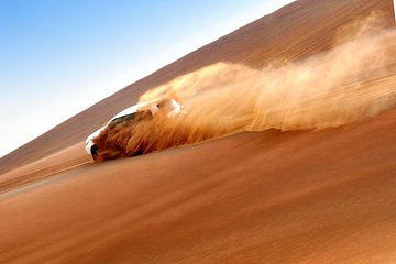 Abu Dhabi Royal Safari with Dune Bashing, Sunset Camel Ride, Sandboarding & BBQ