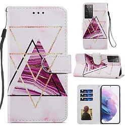 Wallet Leather Phone Case For Samsung Galaxy S22 S21 S20 Plus Ultra FE A72 A52 S42 A32 Magnetic Flip Folio Full Body Protective Cover with Card Slots Kickstand Lightinthebox