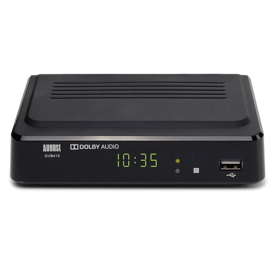Freeview HD Receiver Set-Top Box 1080P PVR USB Record Pause Live TV August DVB415