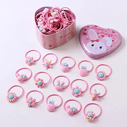 Kids Baby Girls' 20 Pieces Per Box Set Hair Tie Set Version Of Children's Hair Rope Iron Box Set Children's Rubber Band Hand-Woven Rope Lightinthebox
