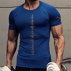 Men's Compression Shirt Running Shirt Short Sleeve Tee Tshirt Athletic Breathable Quick Dry Moisture Wicking Gym Workout Running Active Training Sportswear Activewear Dark Grey Hemp gray Black Lightinthebox