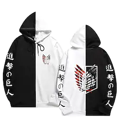 Inspired by Attack on Titan Eren Yeager Wings of Freedom Hoodie Cartoon Manga Anime Harajuku Graphic Kawaii Hoodie For Men's Women's Unisex Adults' Hot Stamping 100% Polyester Lightinthebox