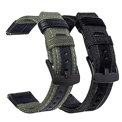 Galaxy Watch 46mm Bands, Galaxy Watch 3 45mm Band, Gear S3 Frontier Bands, Men Nylon 22mm Quick Release Replacement Strap Compatible with Samsung Galaxy Watch 46mm/ 3 45mm/ Gear S3, 2 Pack Lightinthebox