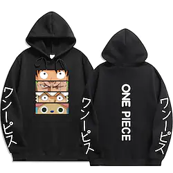 Inspired by One Piece Monkey D. Luffy Roronoa Zoro Tony Tony Chopper Hoodie Anime Cartoon Anime Front Pocket Graphic Hoodie For Men's Women's Unisex Adults' Hot Stamping 100% Polyester Lightinthebox