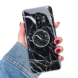 Phone Case For Samsung Galaxy S21 S20 Plus Ultra FE S10 S9 S8 Plus A72 A52 A42 A32 With Stand IMD Marble Soft TPU Back Cover Lightinthebox