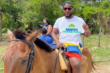 Horseback riding in the Ocean & Blue hole from Ochi Rios