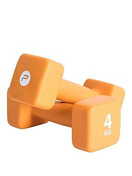 Pure2Improve Pair Of Neoprene Coated Dumbbells - 4Kg